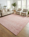 Marrakesh Lattice Collection Area Rug - Casablanca (Rose Pink) Square Rose Pink  lifestyle 51