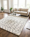 Casablanca Comfort Collection Area Rug -  Fez Rectangle Pure Ivory  lifestyle 23