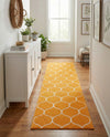 Trellis Mosaic Collection Area Rug -  Pergolatown (Orange) Runner Orange  lifestyle 33