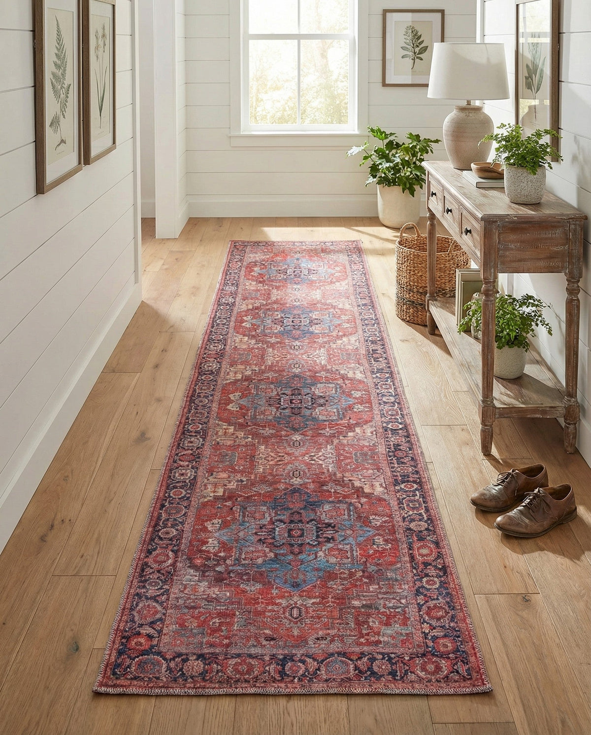 Zahara Oasis Collection Area Rug -  Essaouira Runner Rust Red  lifestyle 82