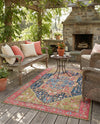 Patio Heritage Collection Area Rug -  Sanctuary Rectangle Multi  lifestyle 42