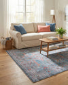 Zahara Oasis Collection Area Rug -  Marrakech Rectangle Blue  lifestyle 24