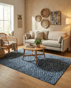 Aegean Elegance Washables Collection Area Rug -  Mykonos Rectangle Navy Blue  lifestyle 52