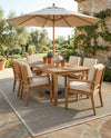 Terrace Fringe Collection Area Rug - Patio Rectangle Brown  lifestyle 32