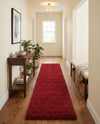 Plush Oasis Collection Area Rug - Serenity (Cherry Red) Runner Cherry Red  lifestyle 55