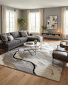 Sienna Collection Area Rug -  Tuscany Rectangle Gray and Ivory  lifestyle 24