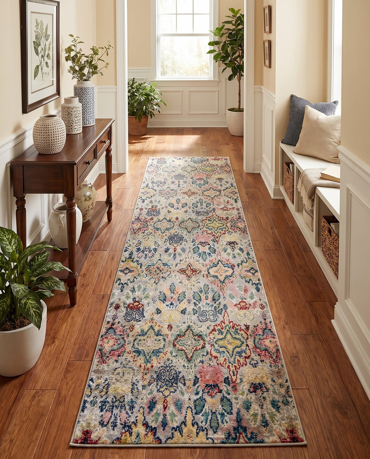 Savannah Elegance Collection Area Rug -  Forsyth Runner Multi  lifestyle 164