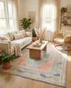 Savannah Series Collection Area Rug -  Augusta (Pink) Rectangle Pink  lifestyle 23