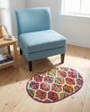Trellis Mosaic Collection Area Rug -  Pergolatown (Multi) Oval Multi  lifestyle 75