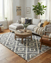 Cozy Cove Shag Collection Area Rug -  Dunes Rectangle Gray  lifestyle 25