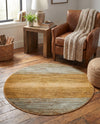 Zagros Oasis Collection Area Rug -  Mehran Round Multi  lifestyle 47
