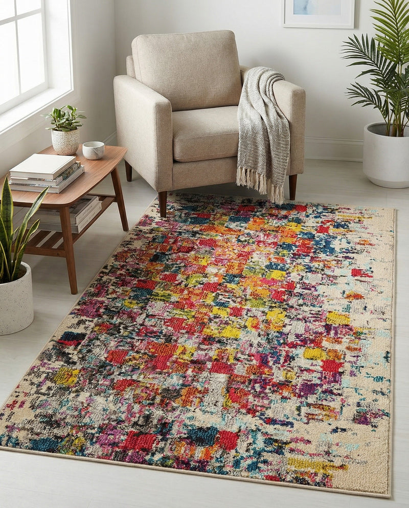 Marrakesh Elegance Collection Area Rug -  Azilal Rectangle Multi  lifestyle 11