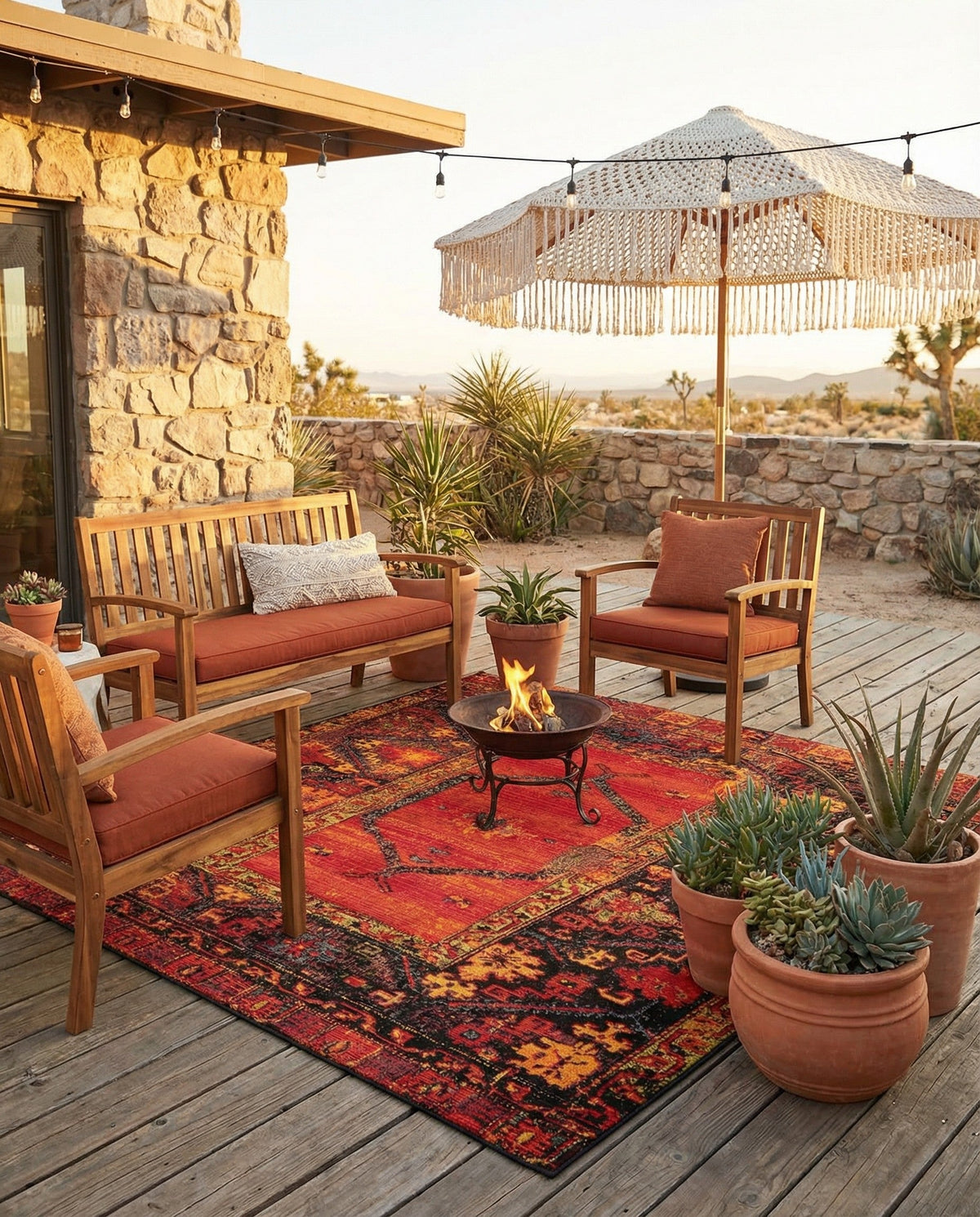 Safari Escape Rugs Collection Area Rug - Serengeti Square Multi  lifestyle 168
