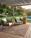 Urban Terrace Collection Area Rug -  Chelsea (Brown) Rectangle Brown  lifestyle 21