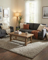 Plush Oasis Collection Area Rug - Serenity (Cloud Gray) Rectangle Cloud Gray  lifestyle 9