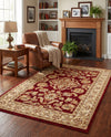 Jaipur Elegance Collection Area Rug -  Jantar Rectangle Red  lifestyle 23
