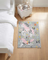 Wonder Tykes Collection Area Rug -  Hued Rectangle Gray  lifestyle 4