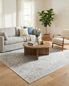 Coastal Haven Collection Area Rug - Seabreeze (Gray) Square Gray  lifestyle 66