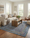 Woven Udaipur Collection Area Rug - Sahara Rectangle Blue and Multi  lifestyle 10