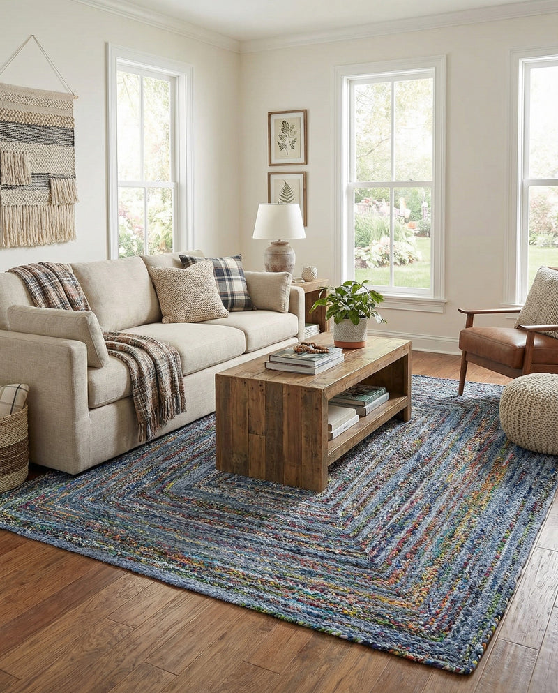 Woven Udaipur Collection Area Rug - Sahara Rectangle Blue and Multi  lifestyle 10
