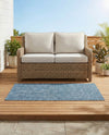 Seaside Serenity Collection Area Rug - Veranda (Blue) Rectangle Blue  lifestyle 52
