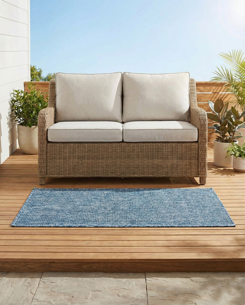 Seaside Serenity Collection Area Rug - Veranda (Blue) Rectangle Blue  lifestyle 52