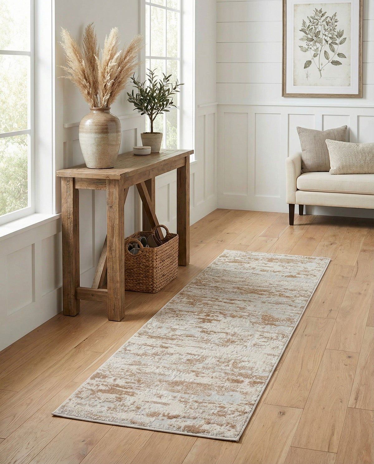 Aegean Elegance Collection Area Rug - Mesa Runner Beige  lifestyle 96