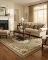 Versailles Elegance Collection Area Rug -  Bellevue Rectangle Green  lifestyle 12