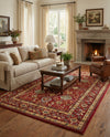 Chelsea Elegance Collection Area Rug -  Osterley Rectangle Red  lifestyle 42