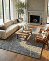 Sahara Berber Wool Collection Area Rug - Marrakesh Rectangle Silver Gray  lifestyle 42