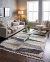 Cozy Cove Shag Collection Area Rug -  Tidewater Rectangle Gray  lifestyle 30
