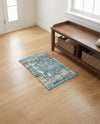 Caribbean Breeze Collection Area Rug -  Quantic Rectangle Blue  lifestyle 5