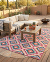 Mesa Oasis Rugs Collection Area Rug - Sedona Rectangle Multi  lifestyle 25