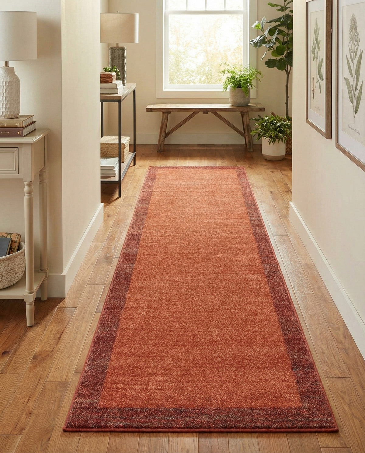 Studio Haven Collection Area Rug -  Conservatory (Terracotta) Runner Terracotta  lifestyle 47