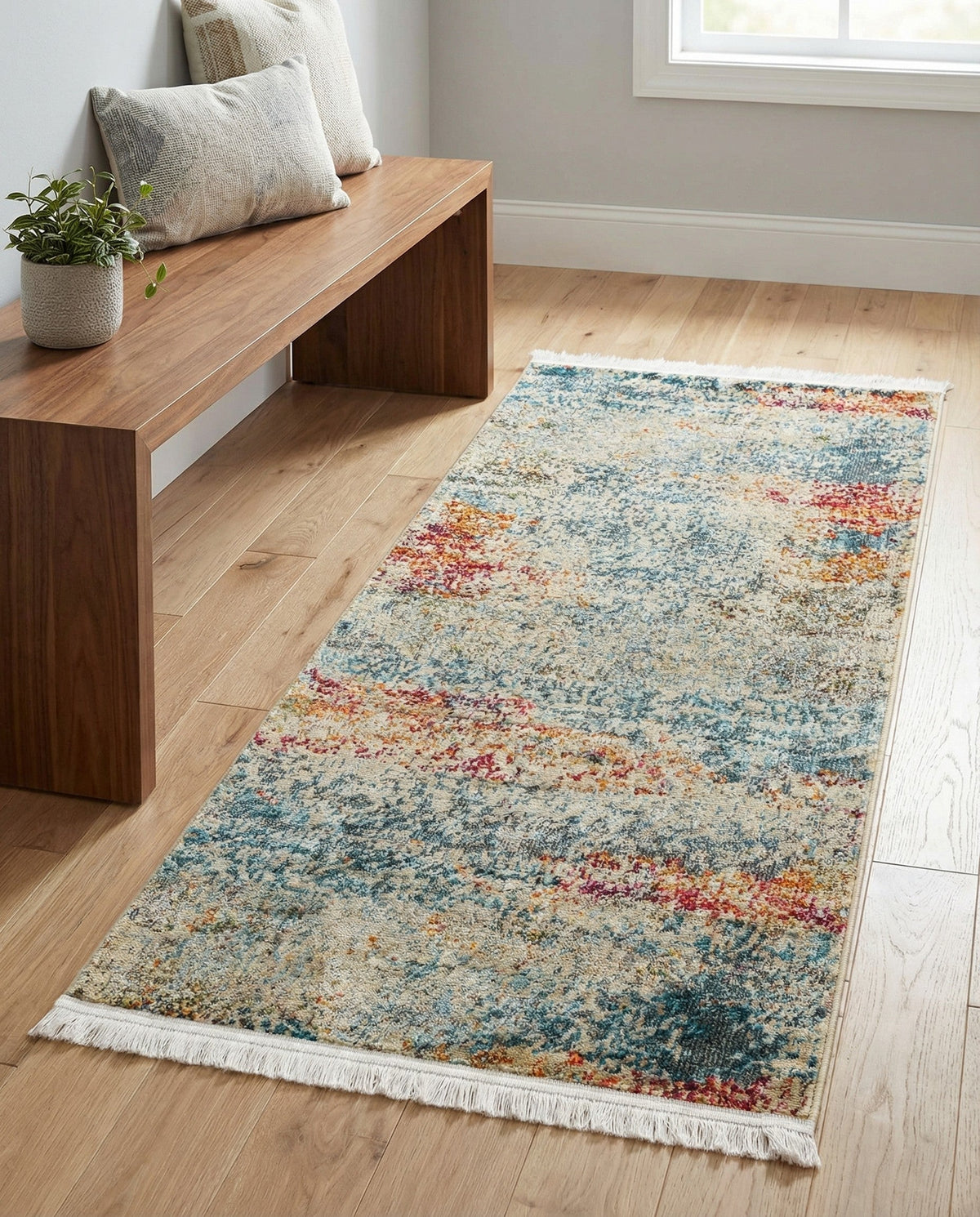 Caribbean Breeze Collection Area Rug -  Isla Runner Cream  lifestyle 119