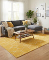Trellis Mosaic Collection Area Rug - Arborville (Yellow) Rectangle Yellow  lifestyle 6