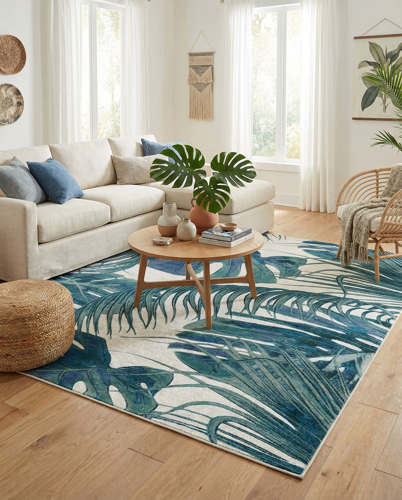 Meadow Breeze Collection Area Rug -  Clover Rectangle Ivory  lifestyle 11