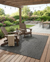 Seaside Serenity Collection Area Rug - Veranda (Black) Rectangle Black  lifestyle 52