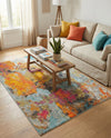 Colorburst Oasis Collection Area Rug -  Spectrum Rectangle Multi  lifestyle 23