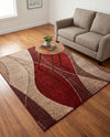 Autumn Meadow Collection Area Rug -  Emberglow Square Multi  lifestyle 68