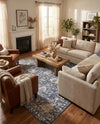 Cascade Range Collection Area Rug -  Shasta (Blue) Rectangle Blue  lifestyle 20