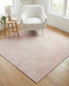 Seychelles Stripes Collection Area Rug - Mahe (Pink) Square Pink  lifestyle 49