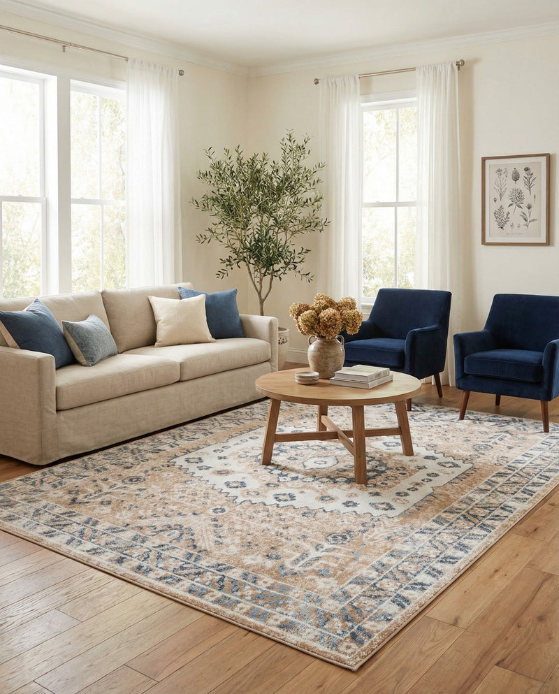 Cambridge Classics Collection Area Rug -  Pembroke (Beige) Rectangle Beige  lifestyle 14