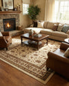 Jaipur Elegance Collection Area Rug -  Nahargarh (Cream) Rectangle Cream  lifestyle 15