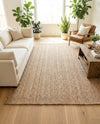 Woven Seaside Jute Collection Area Rug - Savannah (Natural) Rectangle Natural  lifestyle 32