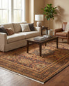 Ottoman Elegance Collection Area Rug - Sultan Rectangle Brown  lifestyle 50
