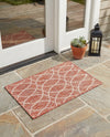 Savannah Pergola Collection Area Rug -  Pavilion (Rust Red) Rectangle Rust Red  lifestyle 13
