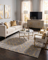 Hollywood Luxe Collection Area Rug - Sunset (Gray Gold) Rectangle Gray Gold  lifestyle 7