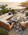 Seaside Haven Rugs Collection Area Rug -  Lighthouse (Black and White) Square Black and White  lifestyle 75