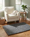 Woolen Sphere Collection Area Rug - Orbsburg (Gray) Rectangle Gray  lifestyle 20